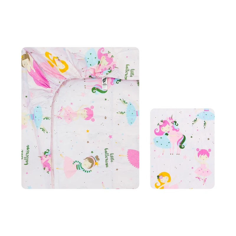 سرویس ملحفه یک نفره 2 تکه آدنو مدل Little ballerina کد FI36