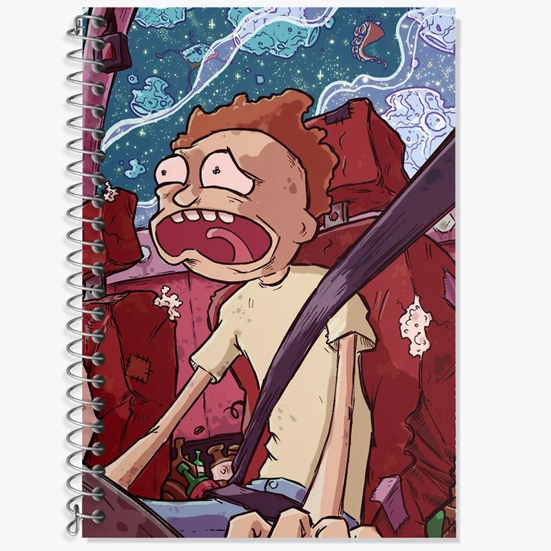 دفتر لغت 50 برگ خندالو مدل انیمیشن ریک و مورتی Rick and Mort کد 26392
