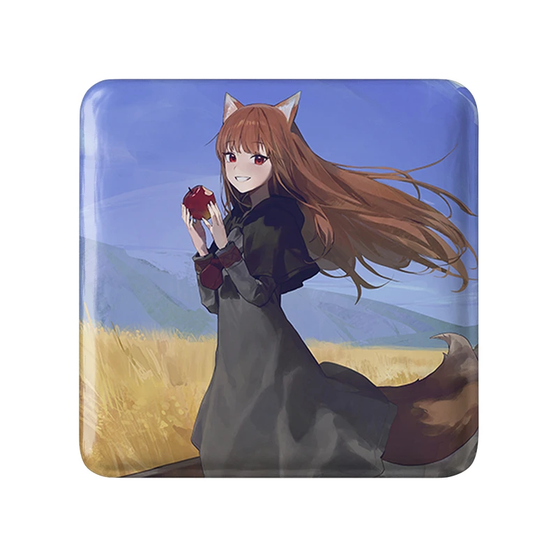 پیکسل خندالو طرح هولو انیمه ادویه و گرگ مدل مربعی کد 36118