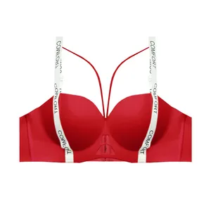 سوتین اسفنجی زنانه مدل لیزری هارنس دار بدون فنر نیم کد 390022