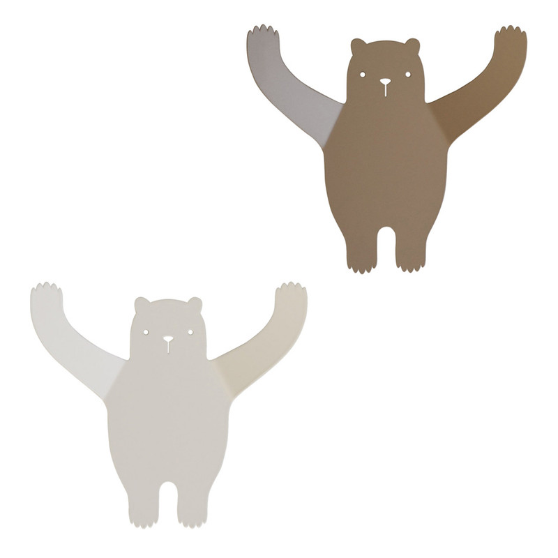 چوب لباسی نوزاد مدل خرس بسته 2 عددی