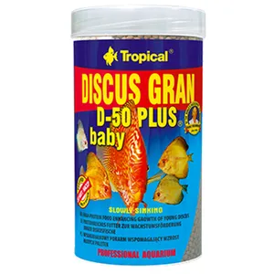 غذای ماهی دیسکس تروپیکال مدل Tropical Gran D-50 Plus Baby  وزن 130 گرم