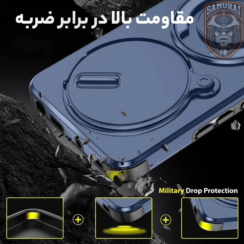 عکس شماره 2 : کاور سامورایی مدل eros مناسب برای گوشی موبایل شیائومی redmi note 14 pro 4g-note 14 pro 5g-note 14 pro plus