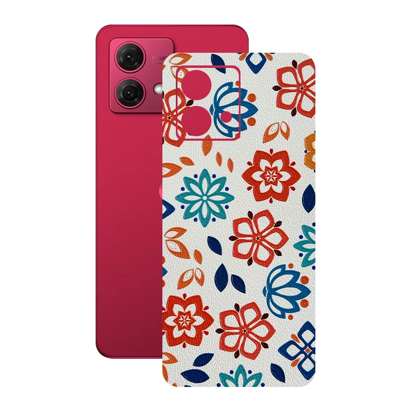 برچسب پوششی ریمکس مدل Leth طرح گل مناسب برای گوشی موبایل موتورولا Moto G84