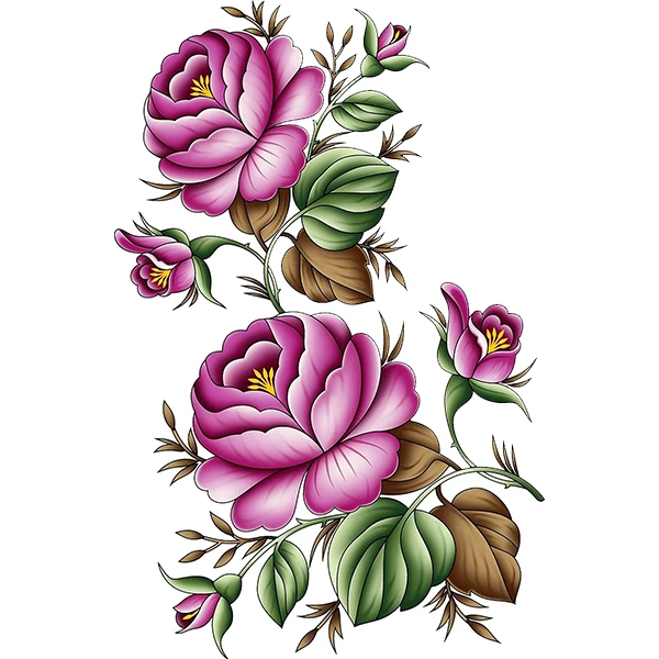 استیکر پارچه و لباس پاد آفرین طرح گل کد 1001