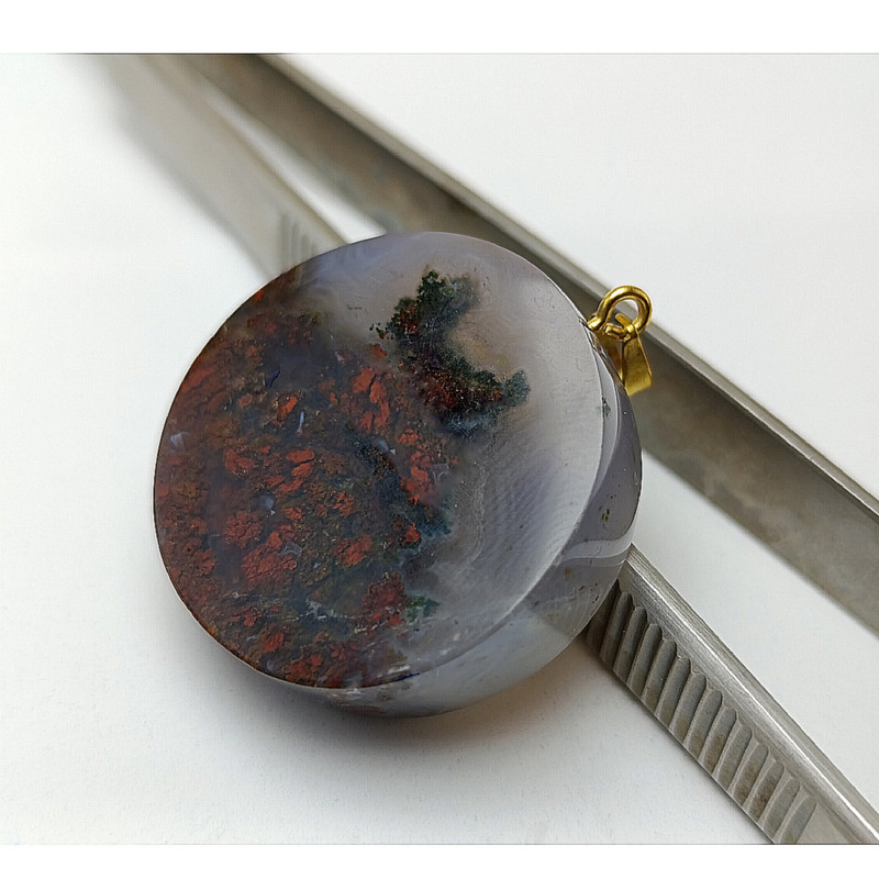 آویز گردنبند مدل عقیق شجر کد As4