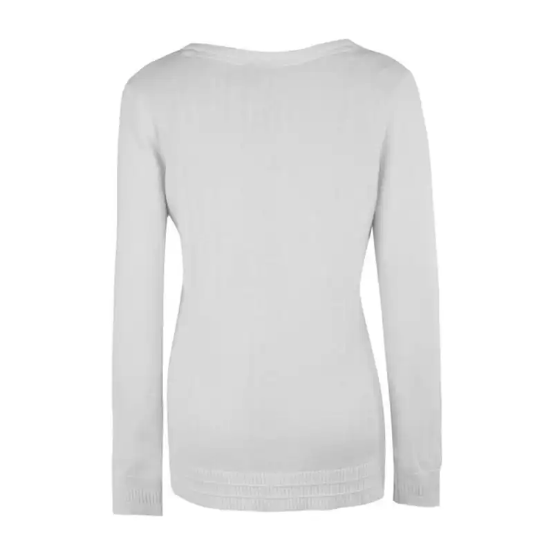 پلیور زنانه جوتی جینز مدل یقه هفت کد 122180 رنگ طوسی روشن