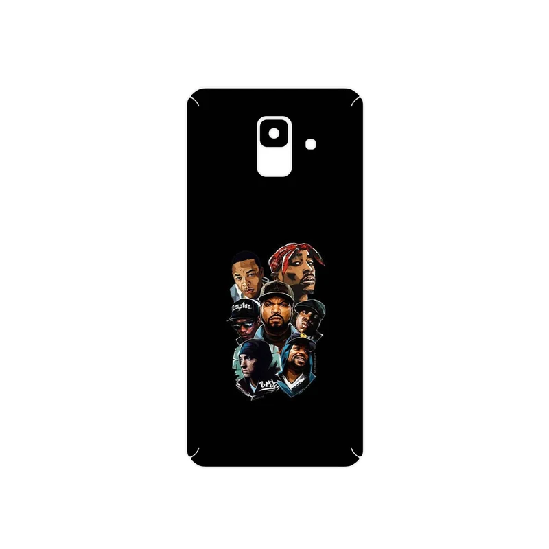 برچسب پوششی ماهوت مدل Great Rappers Digital Art مناسب برای گوشی موبایل سامسونگ Galaxy A6 2018
