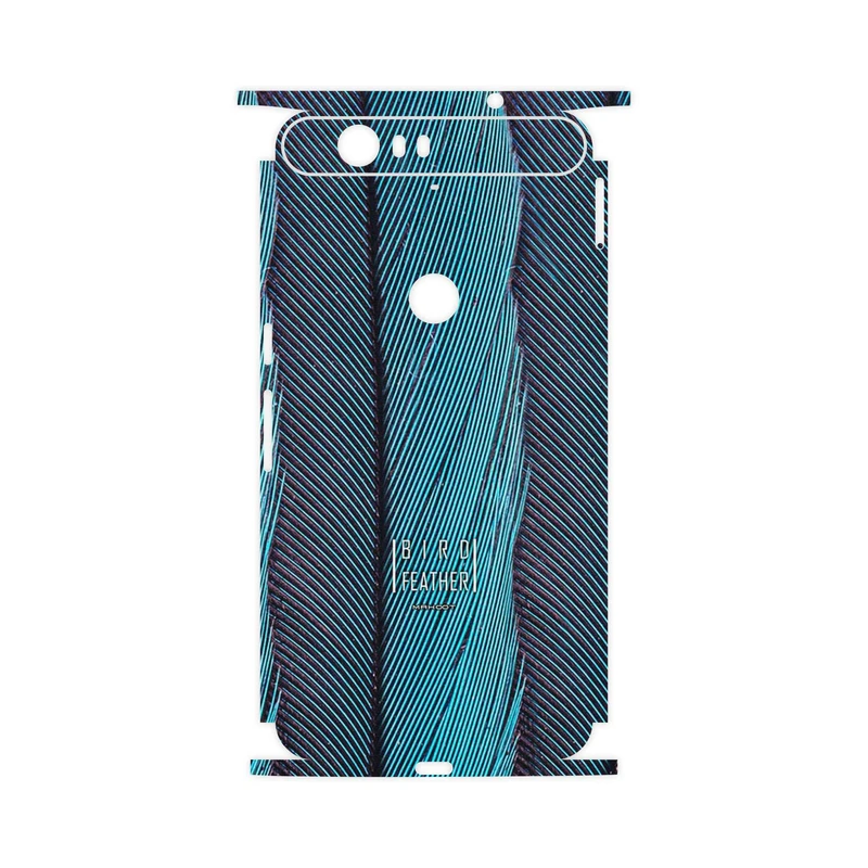 برچسب پوششی ماهوت مدل Turquoise feathers-FullSkin مناسب برای گوشی موبایل گوگل Nexus 6P