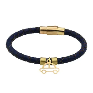 دستبند طلا 18 عیار زنانه الن نار مدل ماشين ELN4822928