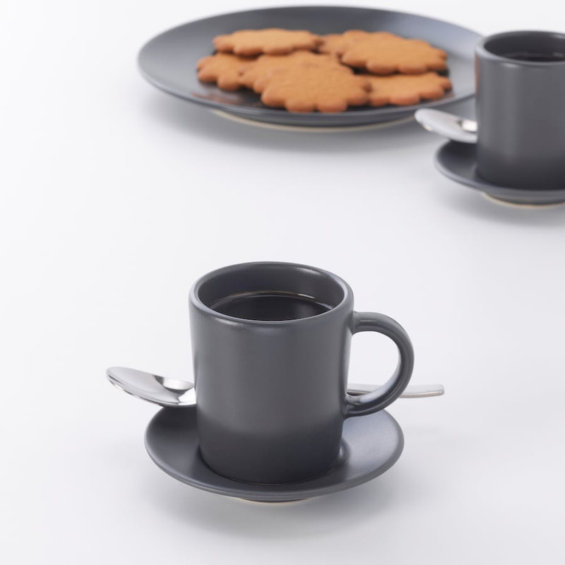 فنجان و نعلبکی ایکیا مدل Dinera فنجان و نعلبکی ایکیا مدل Dinera