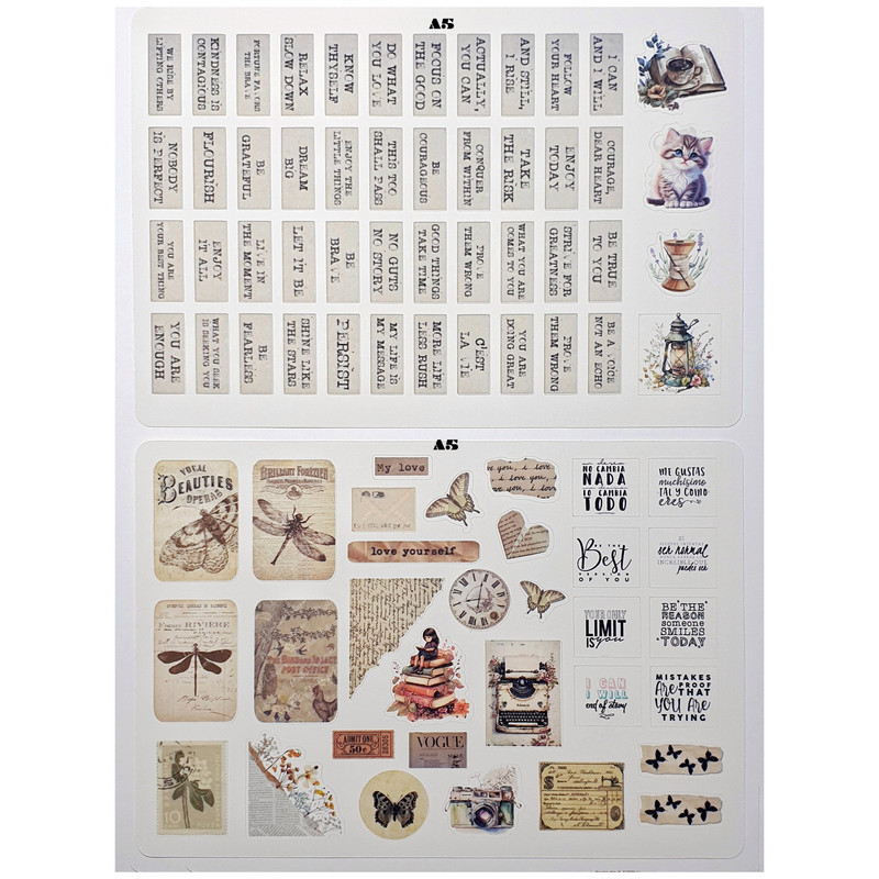 برچسب مدل Love Yourself طرح بولت ژورنال و اسکرپ بوک کد 48 بسته 2 عددی