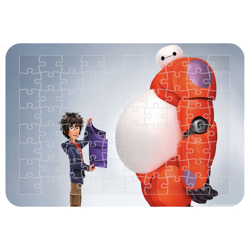 پازل 54 تکه اطلس آبی طرح کارتون شش ابر قهرمان  مدل P1746