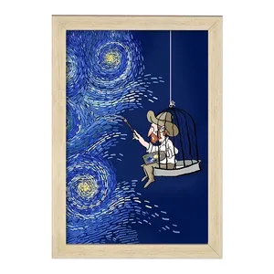 تابلو خندالو مدل ونسان ونگوگ کد F8772