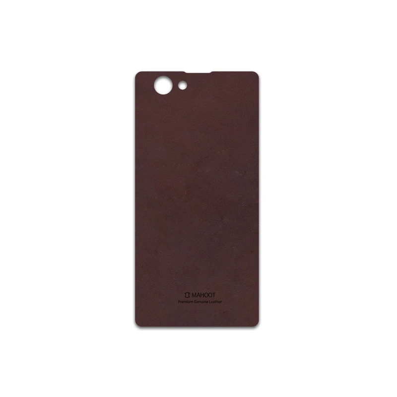 برچسب پوششی ماهوت مدل Matte-Dark-Brown-Leather مناسب برای گوشی موبایل سونی Xperia Z1 Compact