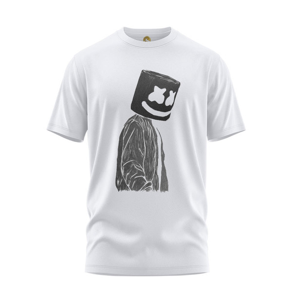 تی شرت آستین کوتاه مردانه هومرو مدل TW366 طرح مارشملو