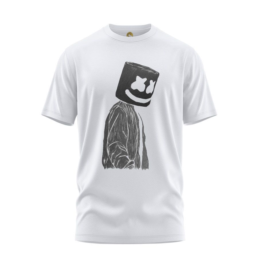 تی شرت آستین کوتاه مردانه هومرو مدل TW366 طرح مارشملو -  - 1