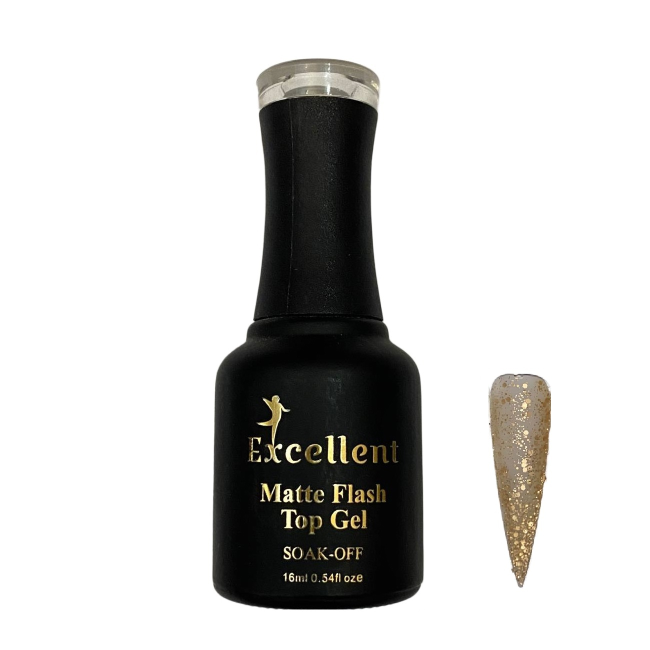 تاپ ژل ناخن اکسلنت مدل Matte Flash شماره MF02