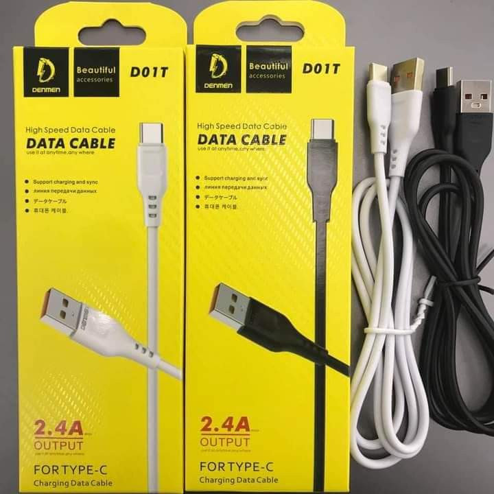 کابل تبدیل USB به USB-C دنمن مدل D01T - A52 مجموعه 10 عددی