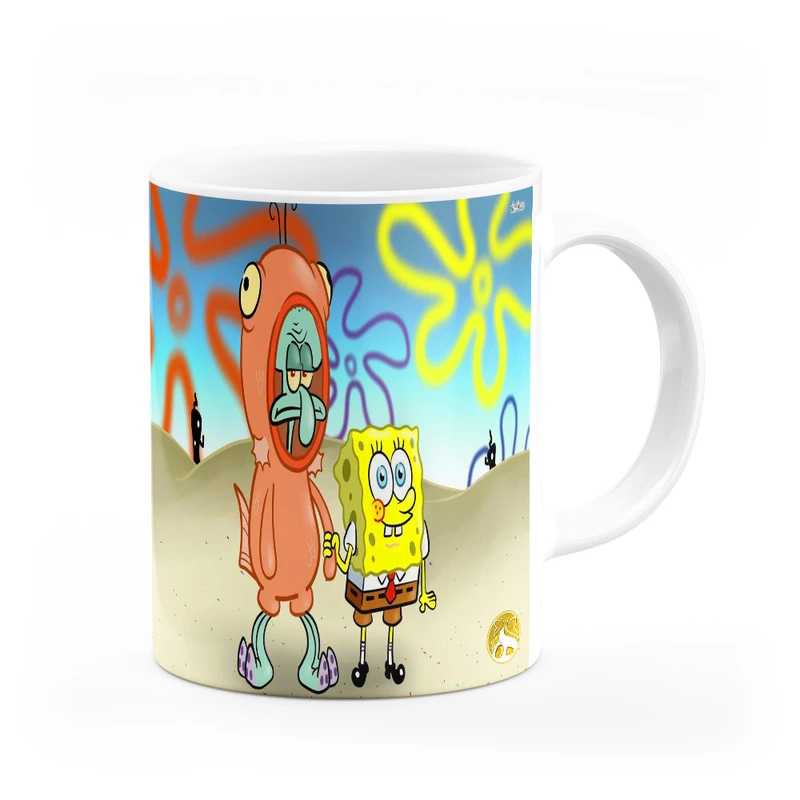 ماگ هومرو طرح انیمیشن باب اسفنجی مدل MG4515