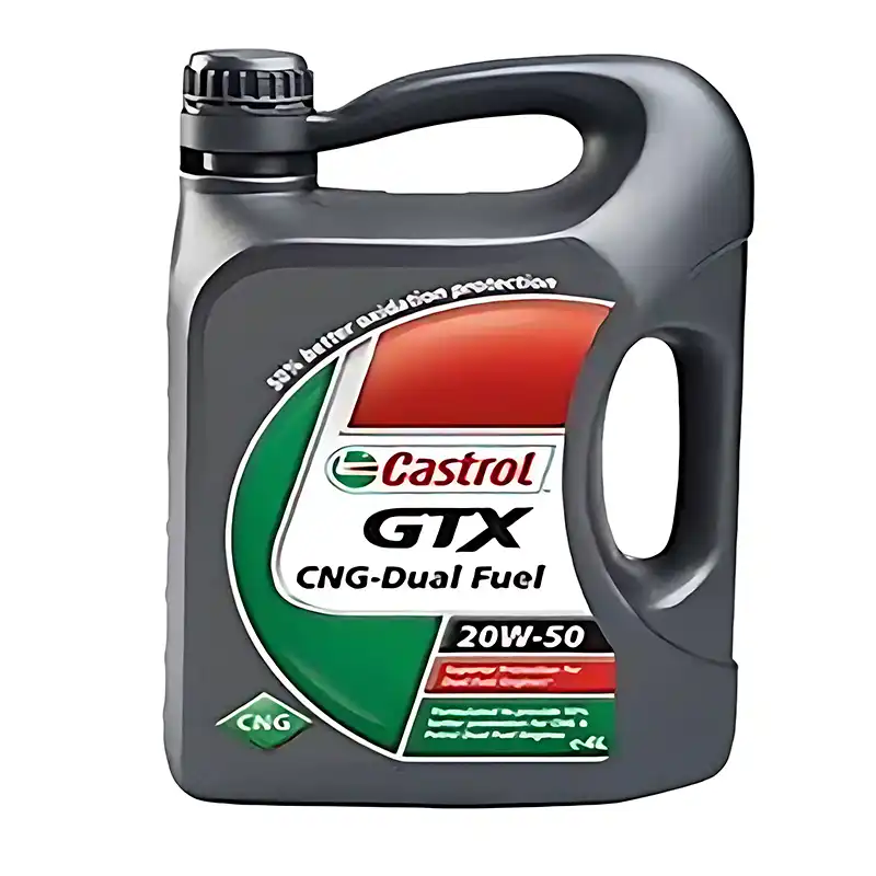 روغن موتور کاسترول مدل GTX CNG Dual Fuel 20W50 SJ حجم 4 لیتر