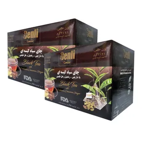 چای سیاه کیسه ای با دارچین ، زنجبیل و هل بنلی 2 بسته 14 عددی