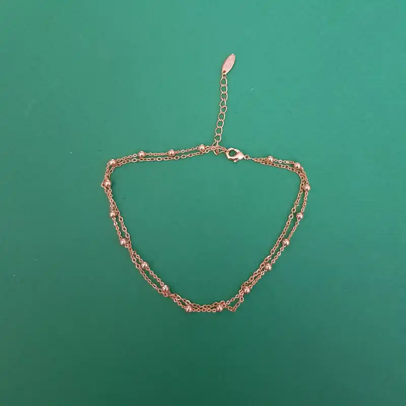 دستبند زنانه مدل دو رج گرد