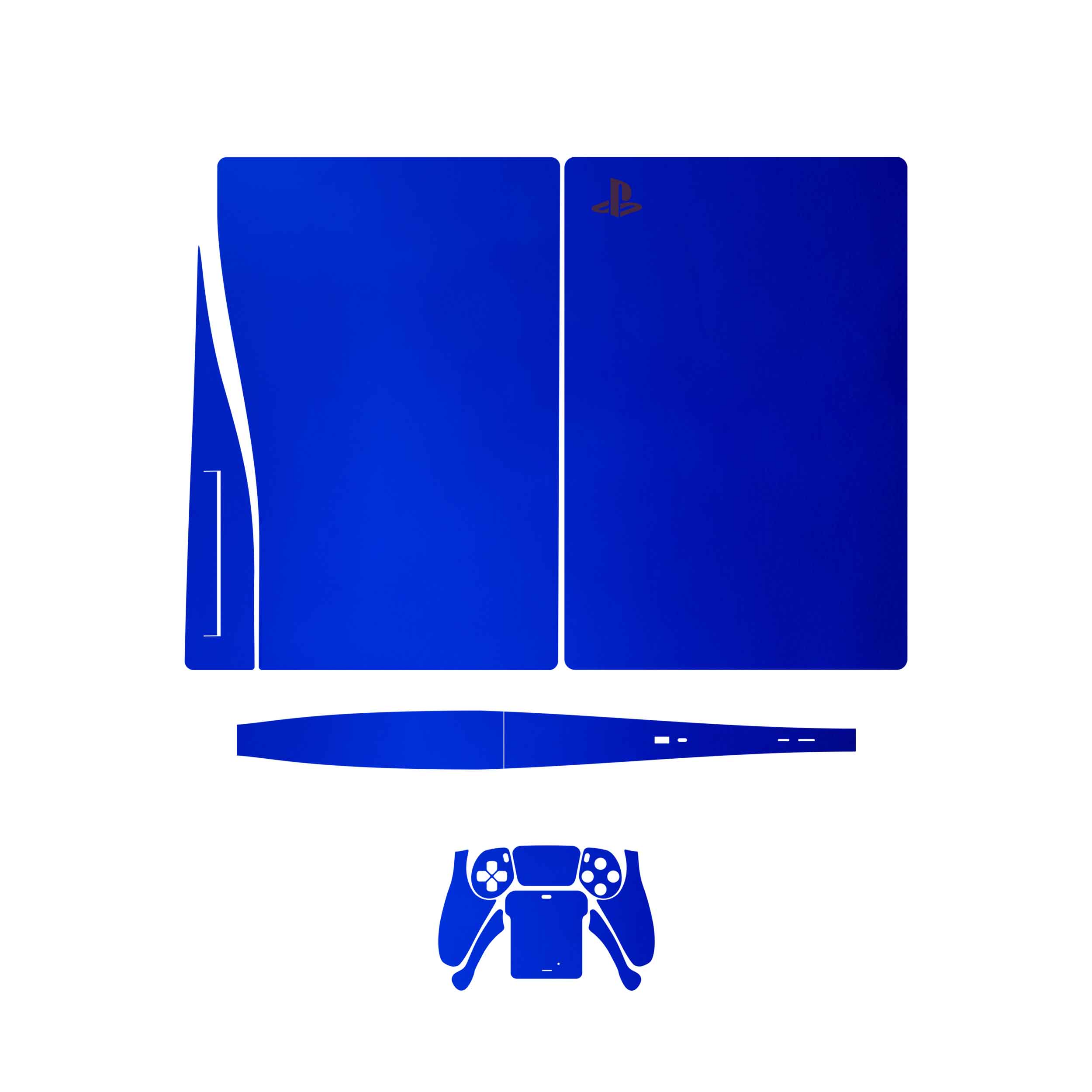 برچسب کنسول و دسته بازی PS5 ماهوت مدل Metallic-Blue