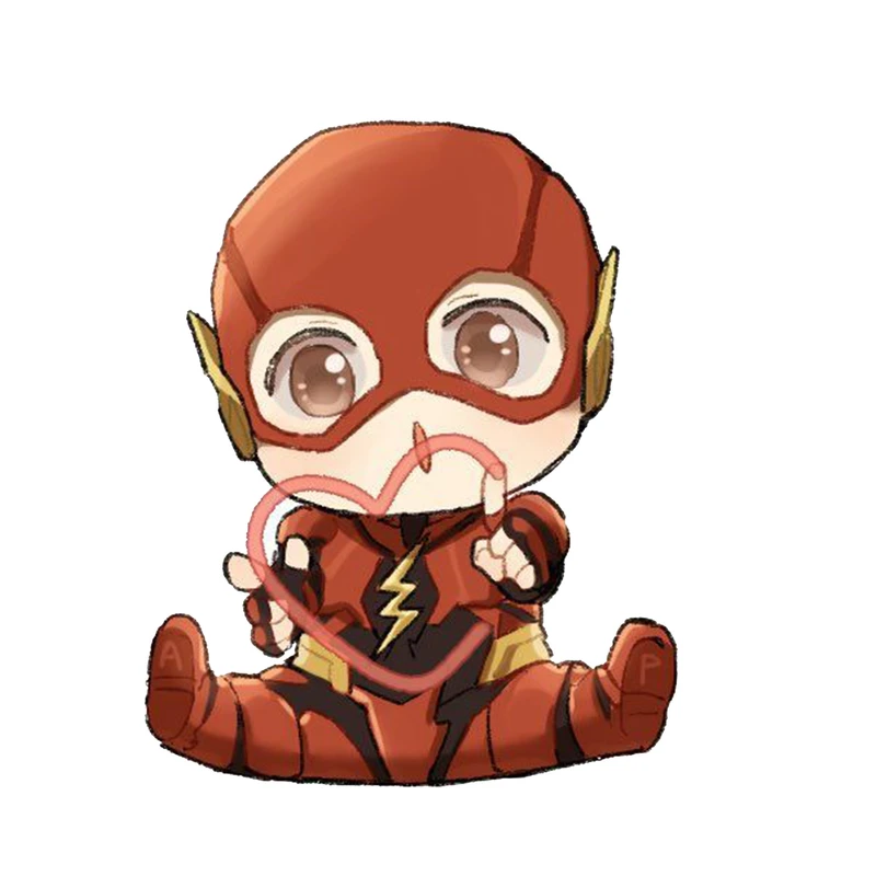 استیکر لپ تاپ و موبایل مدل سریال طرح فلش دی سی Flash DC کد 4572