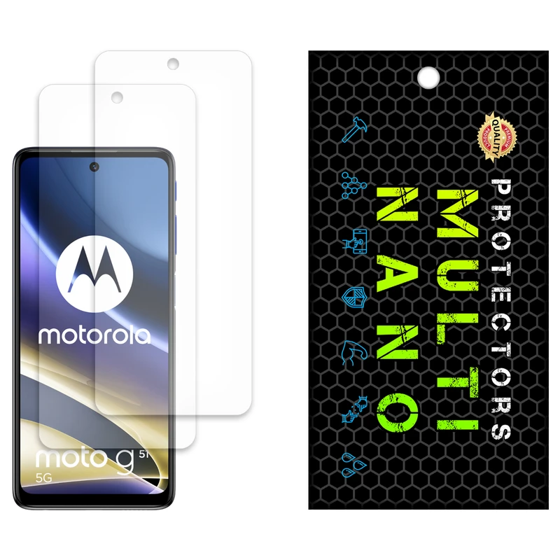 محافظ صفحه نمایش مات مولتی نانو مدل X-S2M مناسب برای گوشی موبایل موتورولا Moto G51 بسته دو عددی