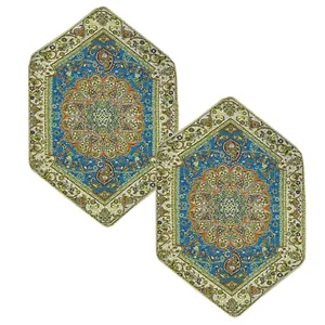 رومیزی ترمه مدل افشار بسته دو عددی