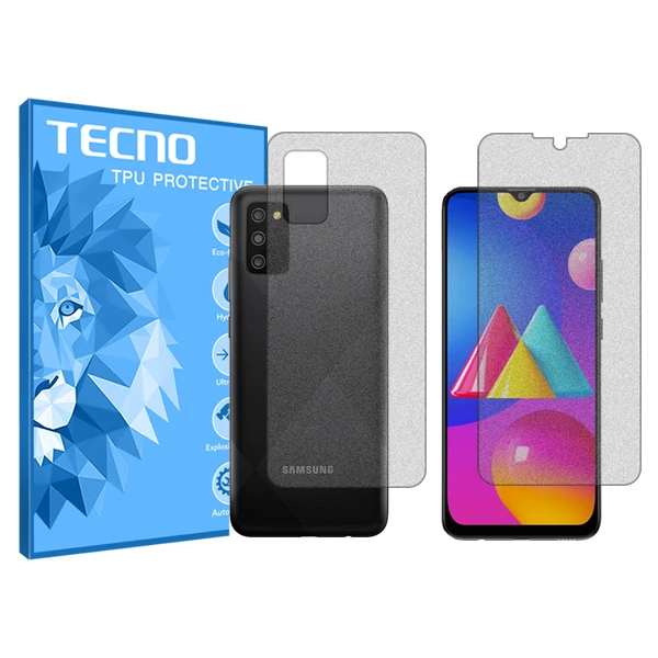 محافظ صفحه نمایش مات تکنو  مدل HyMTT  مناسب برای گوشی موبایل سامسونگ Galaxy M02s  به همراه محافظ پشت گوشی