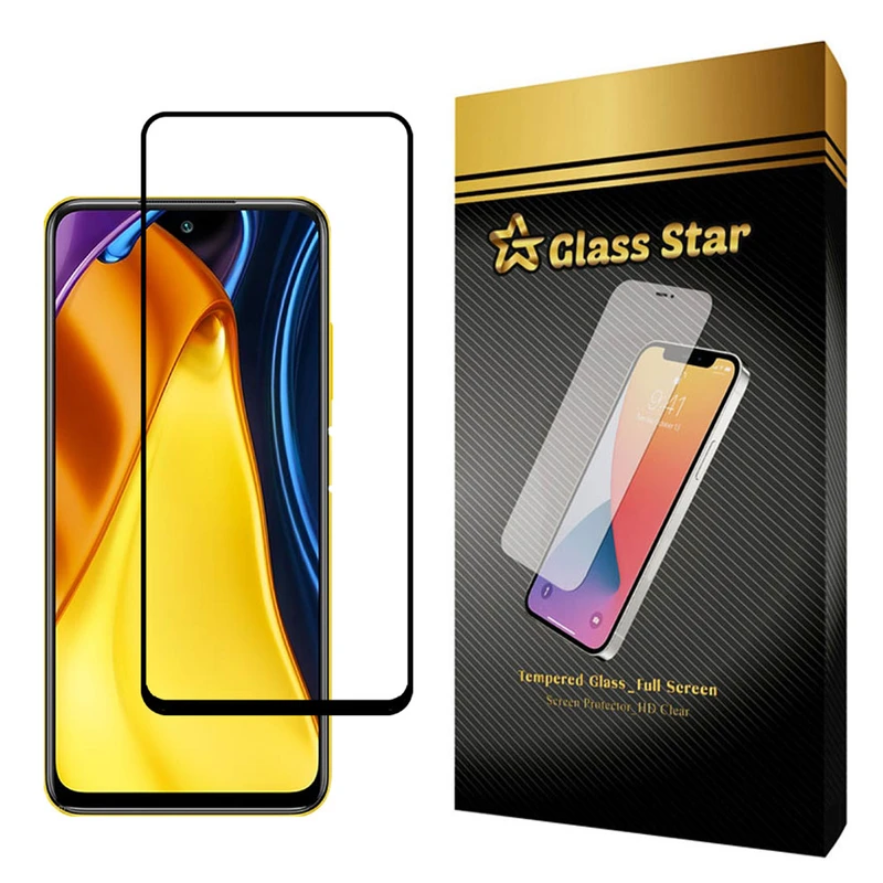 محافظ صفحه نمایش گلس استار مدل FUL مناسب برای گوشی موبایل شیائومی Poco M3 Pro 5G