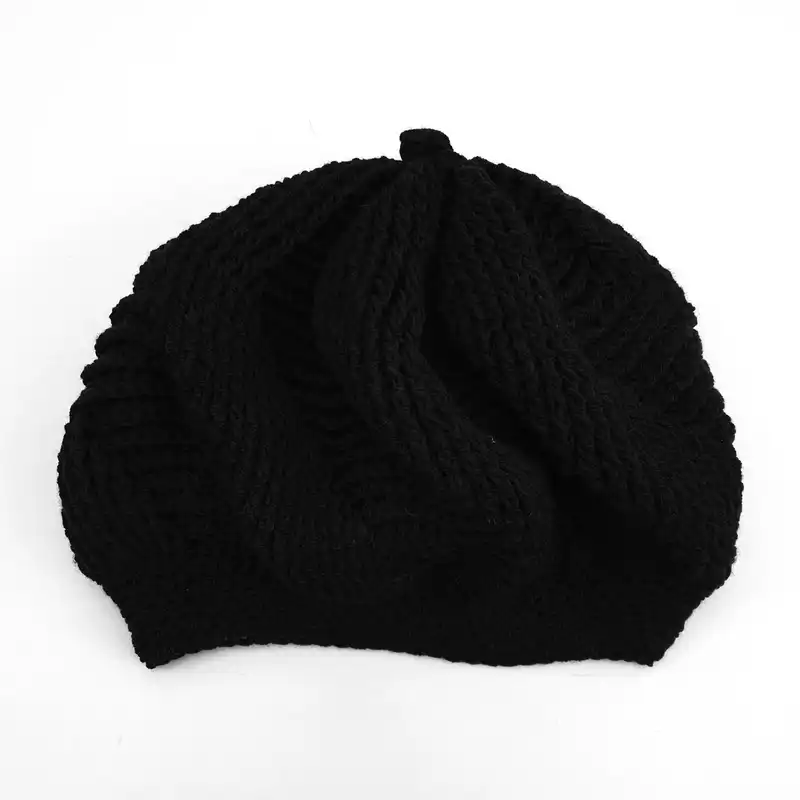 کلاه بافتنی زنانه كد ZHT01-BK