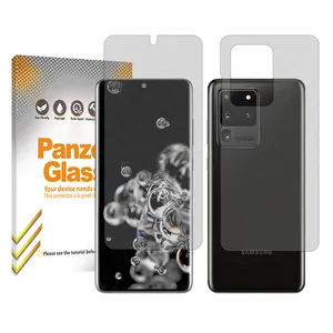 Panzer Glass Resistant model Matte screen protector suitable for Samsung Galaxy S20 Ultra mobile phone along with the back protector