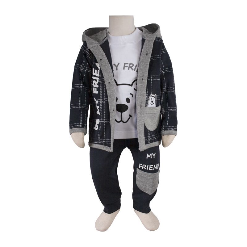 ست 3 تکه لباس نوزادی آدمک مدل فرندز کد 323600 - - 35