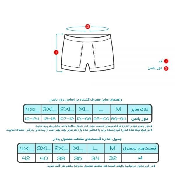 ست شورت و زیرپوش مردانه تولیدی پاران مدل اقتصادی -  - 5