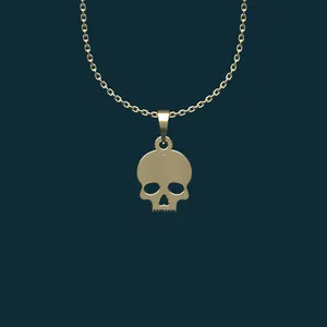 گردنبند طلا 18 عیار زنانه مدوپد مدل جمجمه کد BB2-1-1211