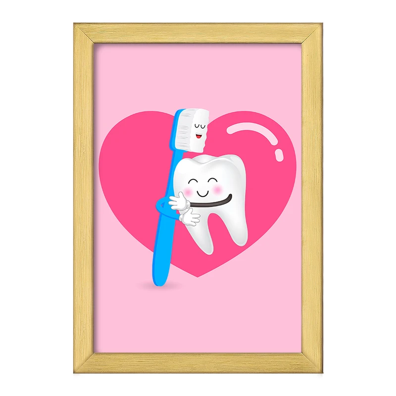 تابلو خندالو طرح دندان و دندان پزشکی کودکانه کد 36727