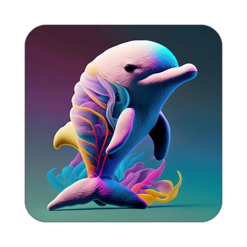 زیر لیوانی کاکتی طرح حیوانات رنگی مدل mp26057