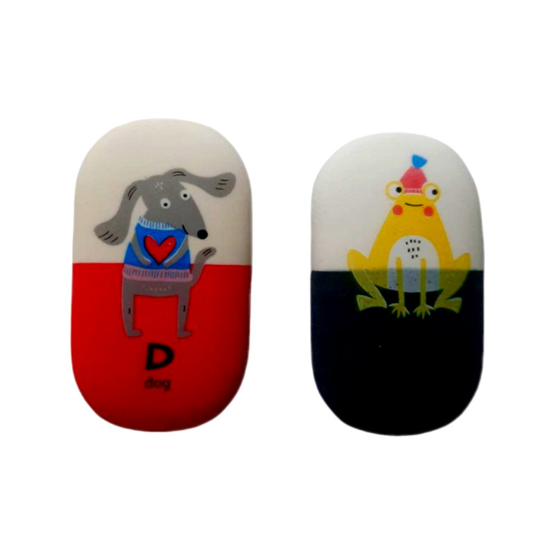 پاک کن مدل حروف الفبای حیوانات بسته 2عددی