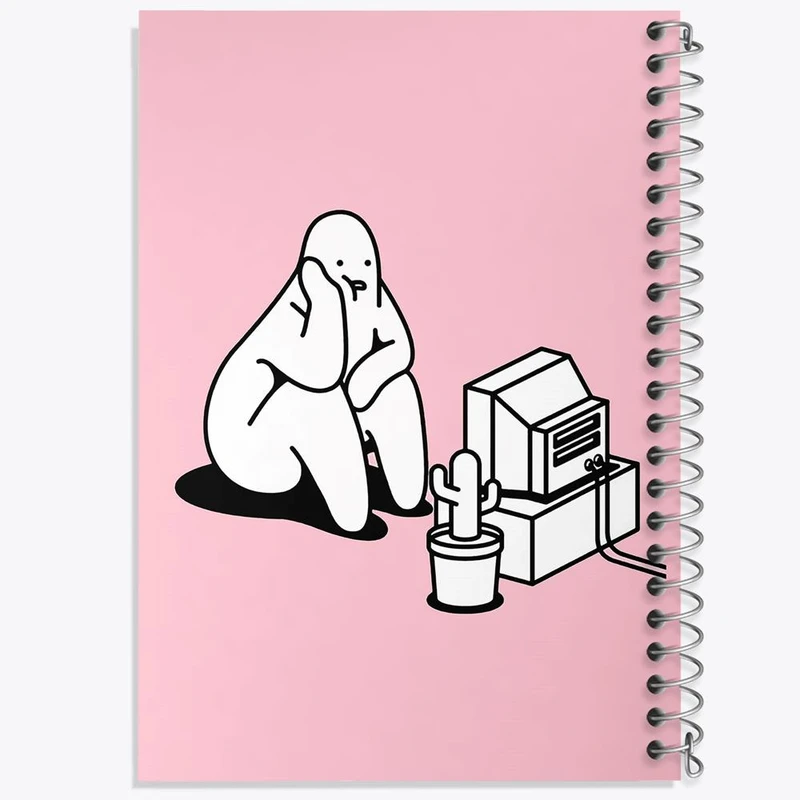 دفتر نقاشی 50 برگ خندالو مدل تنبل خسته کد 29432