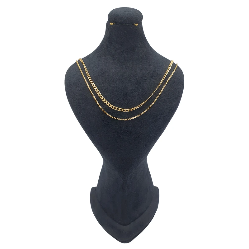 گردنبند زنانه سیکس مدل دو ردیفه