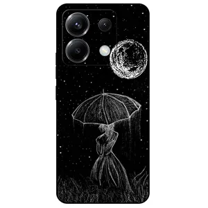 Megafone Girl and Moon 1369 Cover For Xiaomi Poco X6 5G
