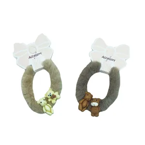 کش مو دخترانه مدل پولیشی خرسی کد 02 بسته دو عددی