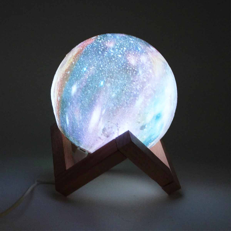 چراغ خواب طرح کره ماه مدل 3D Moon کد 002