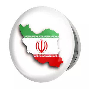 آینه جیبی خندالو طرح پرچم ایران مدل تاشو کد 20505 
