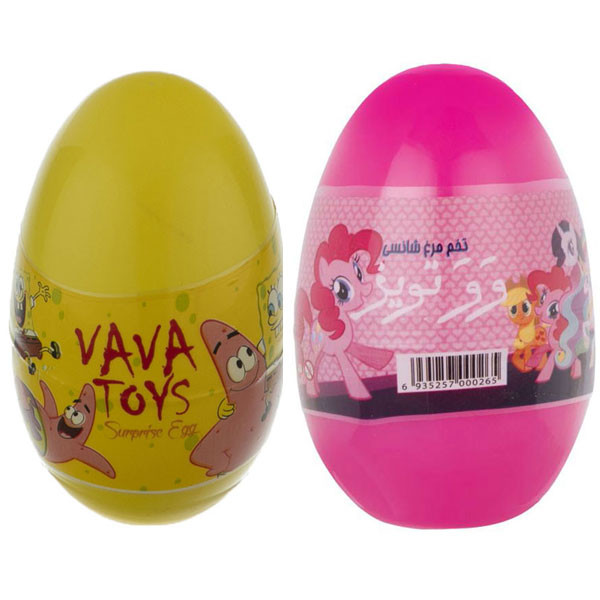 اسباب بازی شانسی وو تویز مدل تخم مرغی کد Twin S2-BS-PO مجموعه 2 عددی