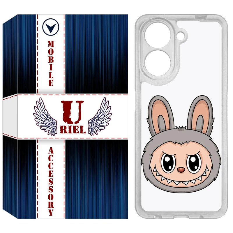 کاور یوریل مدل Clear کد 114 طرح لبوبو Labubu مناسب برای گوشی موبایل شیائومی Redmi A5 4G / Poco C71