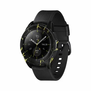 MAHOOT Graphite-Gold-Marble Cover Sticker for Samsung Galaxy Watch 42mm Smartwatch